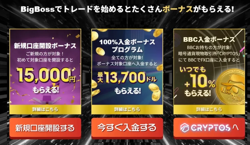 BigBossの特徴